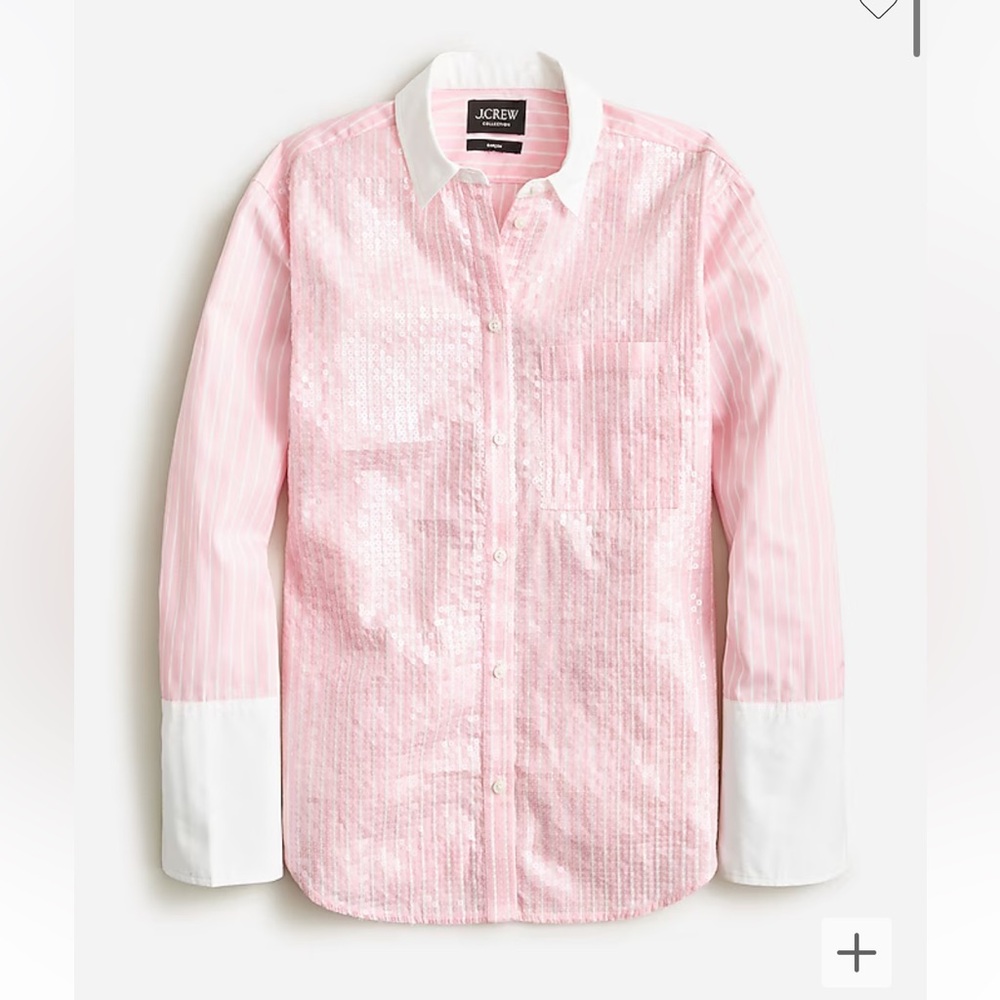 JCrew Collection Sequin Garçon Shirt - size 8